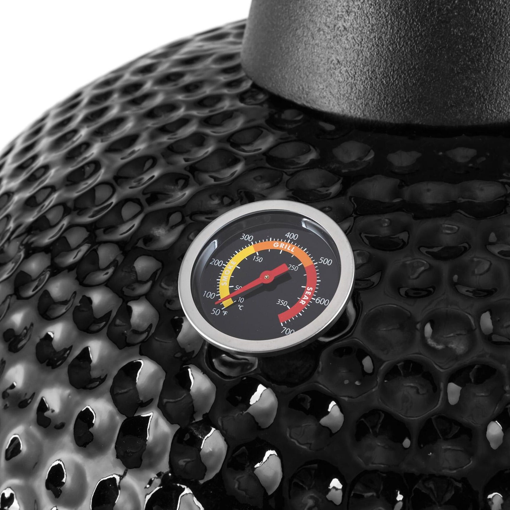 Kamado Grill Kamado 20" Keramische barbecue Classic Black Large Compleet Mat zwart