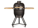 Kamado Grill Kamado 20" Keramische barbecue Classic Black Large Compleet Mat zwart
