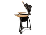 Kamado 16" Premium Black Keramische barbecue incl. Bluetooth kerntemperatuurmeter LED verlichting Medium Compleet Zwart