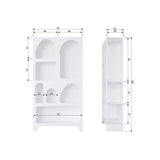 CAZ VAKKENKAST BREED WIT [fsc]