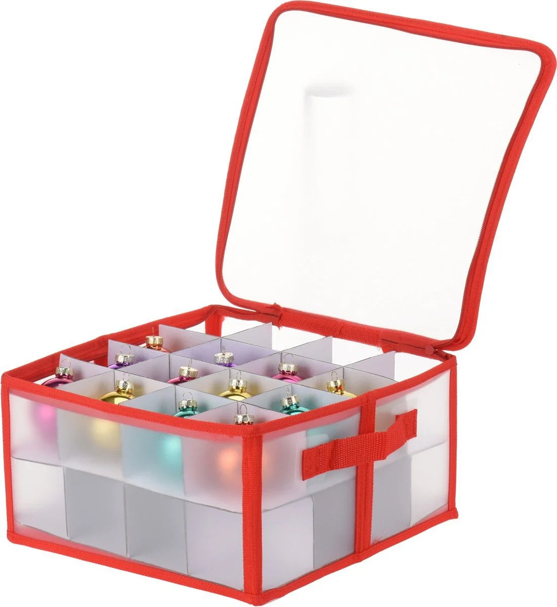 Kerstballen opbergbox voor 32 kerstballen