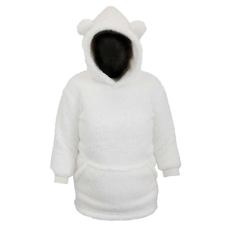 Unique Living - hoodie pippa kids 50x70cm wit
