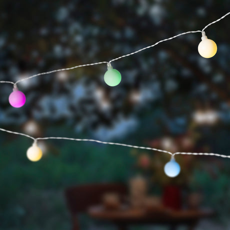 Solar cherry lights plastic steady