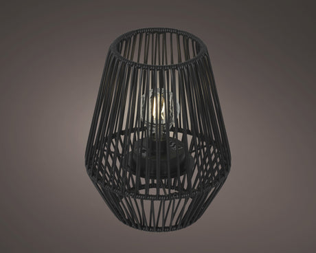 Solar lantaarn wicker steady