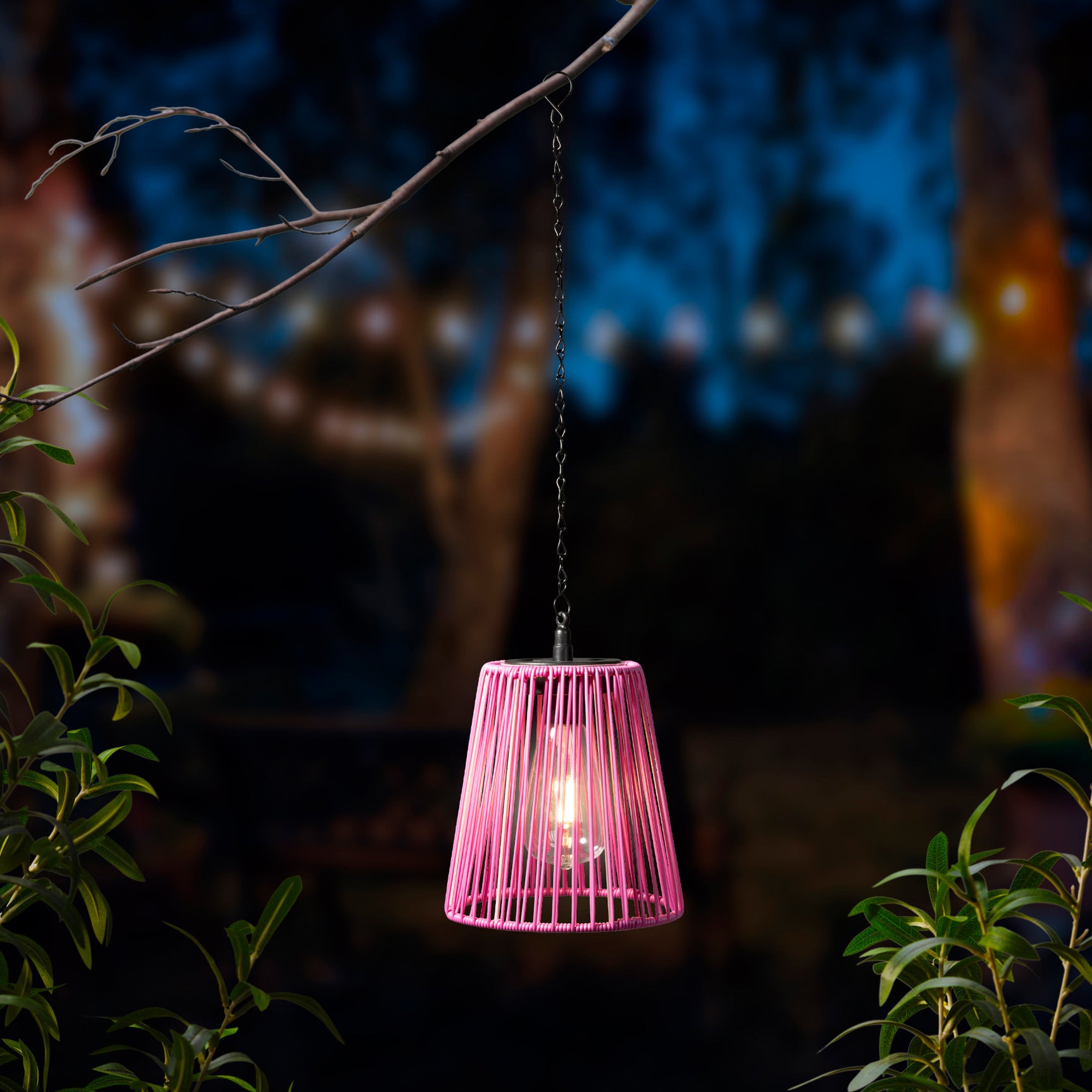 Solar hanglamp wicker steady