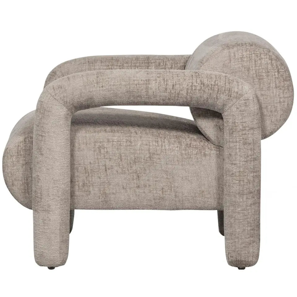 Woood - Lenny fauteuil zand 65x76x82cm