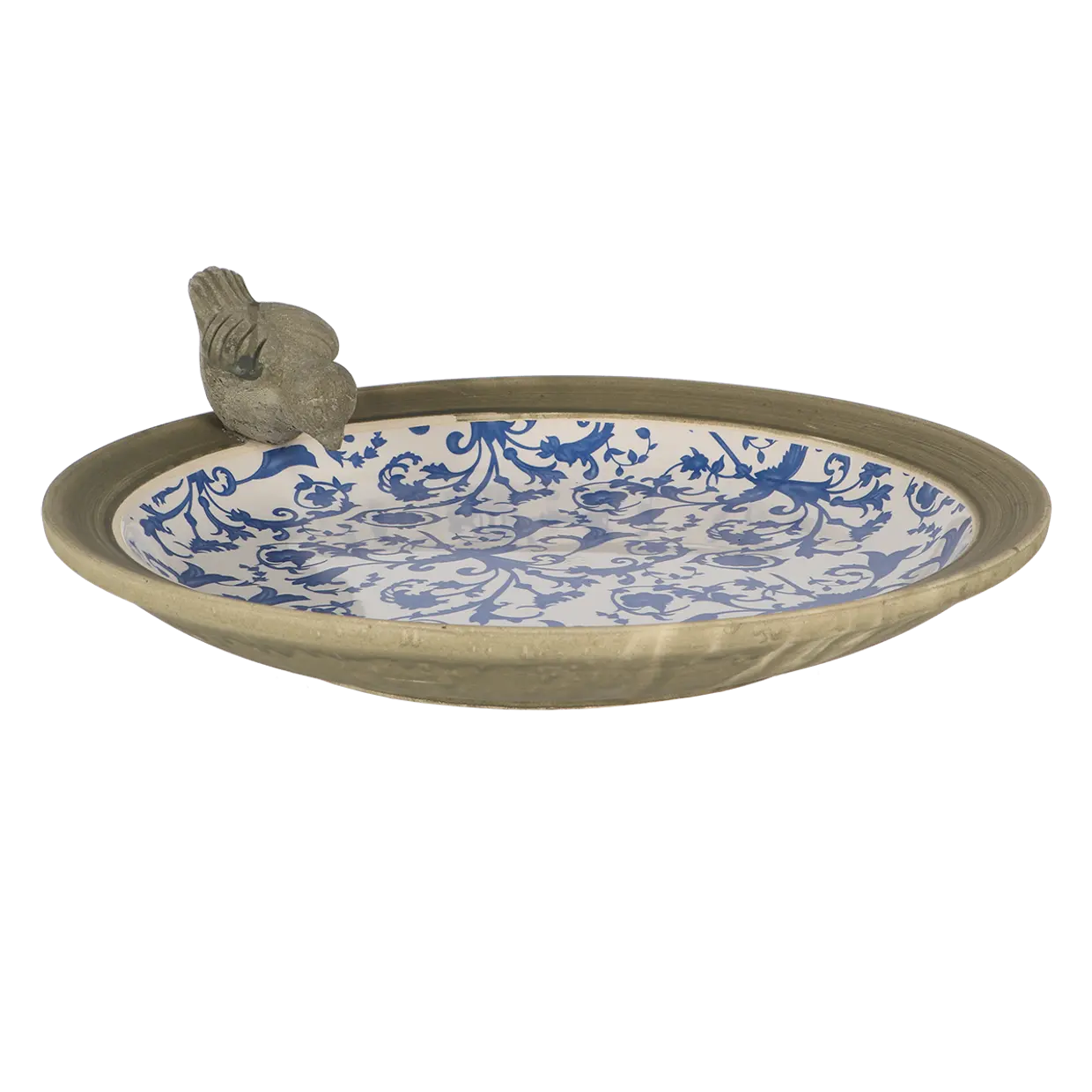 Esschert Design - Aged keramiek Vogelbad