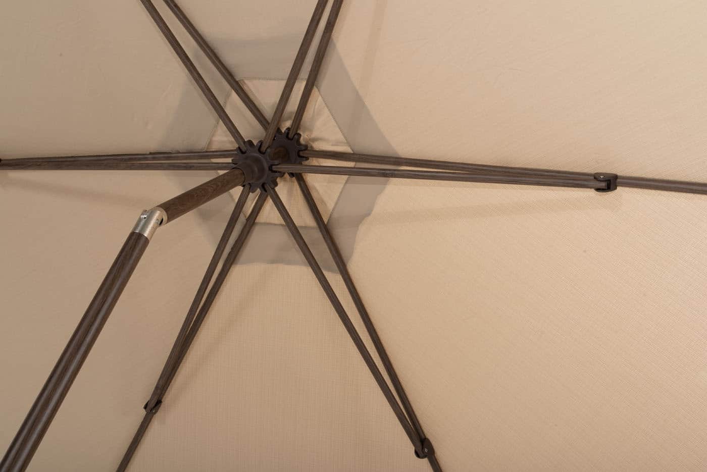 4SO - Azzurro 300 cm. Ø beach met wenge frame