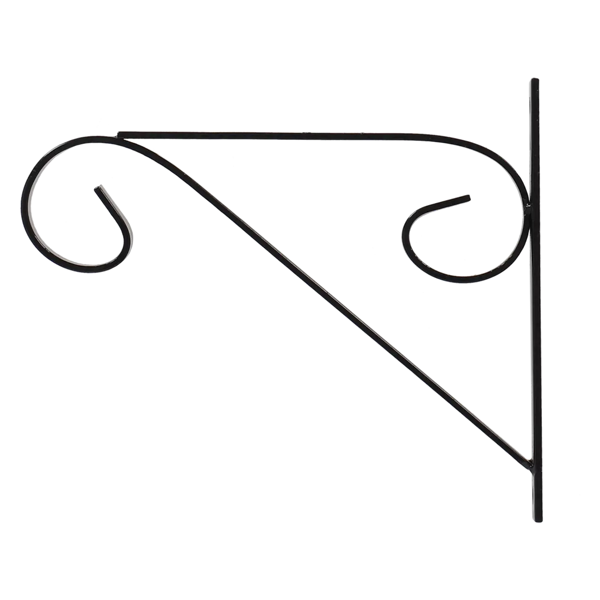 Hanging basket haak met krul S zwart - Esschert design