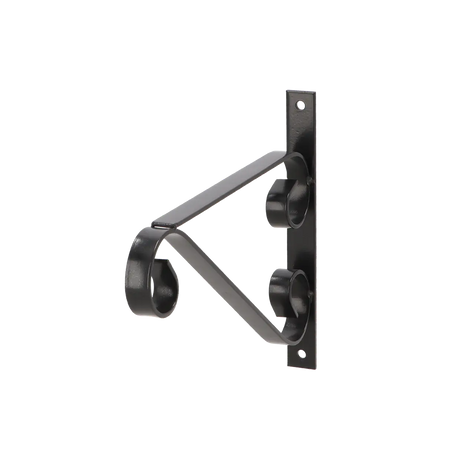 Hanging basket haak met krul M zwart - Esschert design