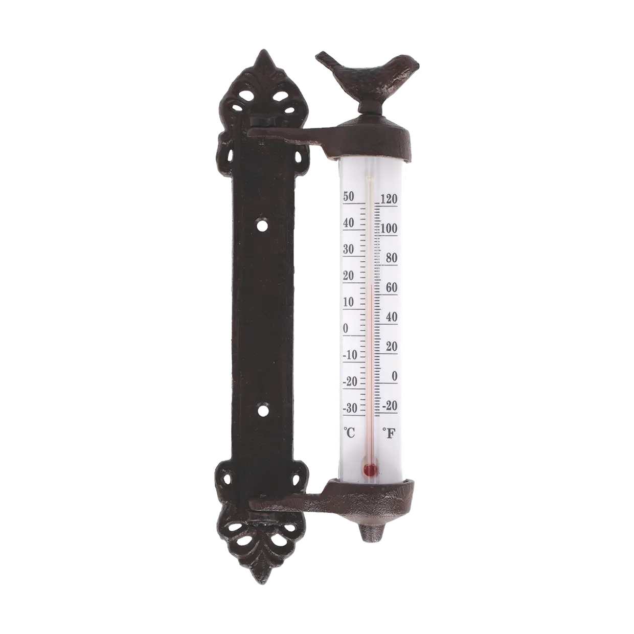 Esschert design - Wandthermometer met vogel in giftbox