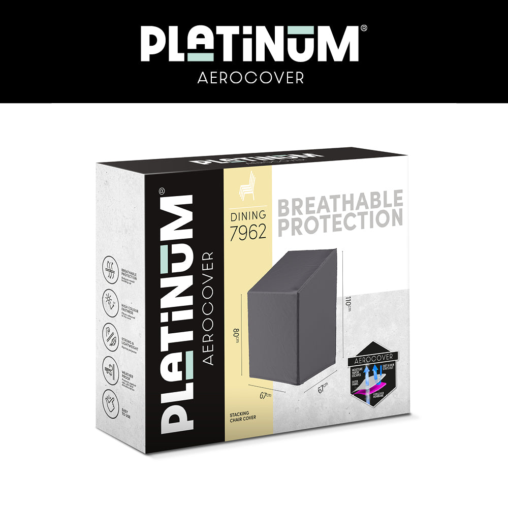 Platinum AeroCover-verpakking voor gasveer- en stapelstoelenhoes 67x67xH80/110