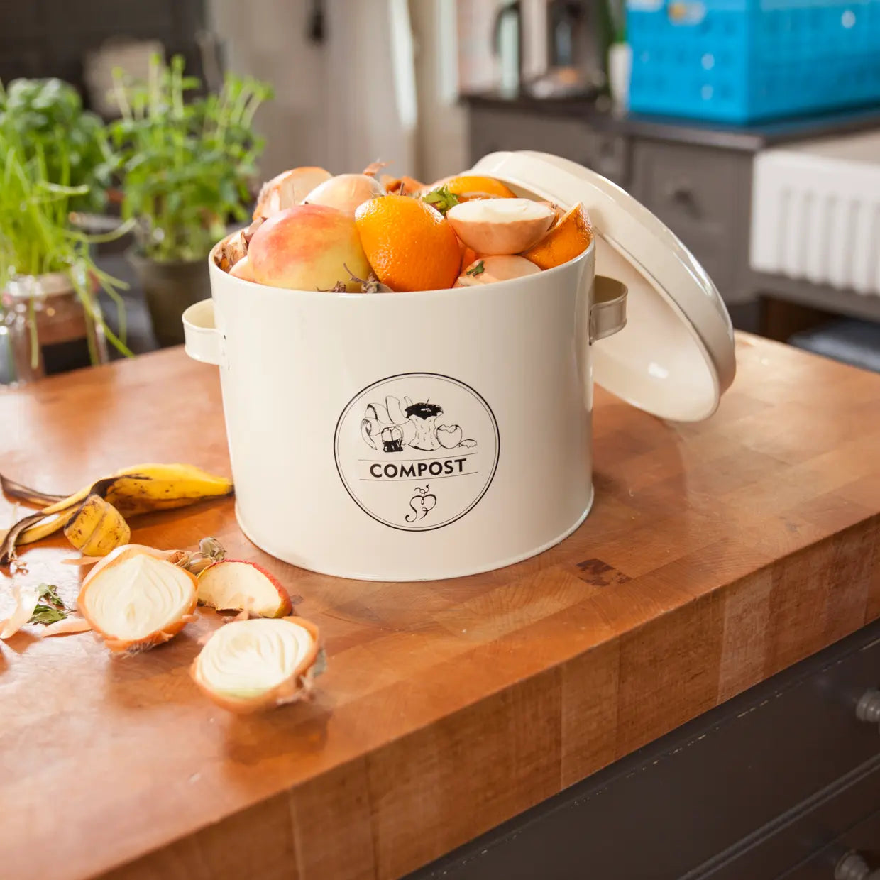 Composter voor in de keuken créme - Esschert design