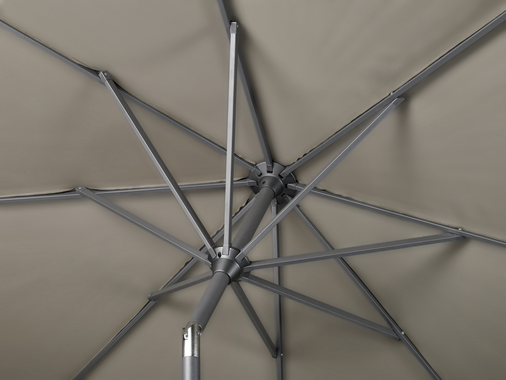 Platinum parasol Riva 250x200 - lichtgrijs