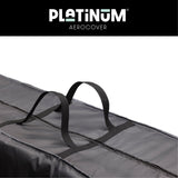 Platinum Aerocover kussentas, grijze stoffen tas met zwarte draagriemen