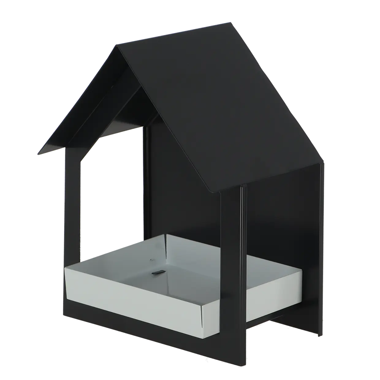 Esschert design - Wit antraciete muurvoedertafel