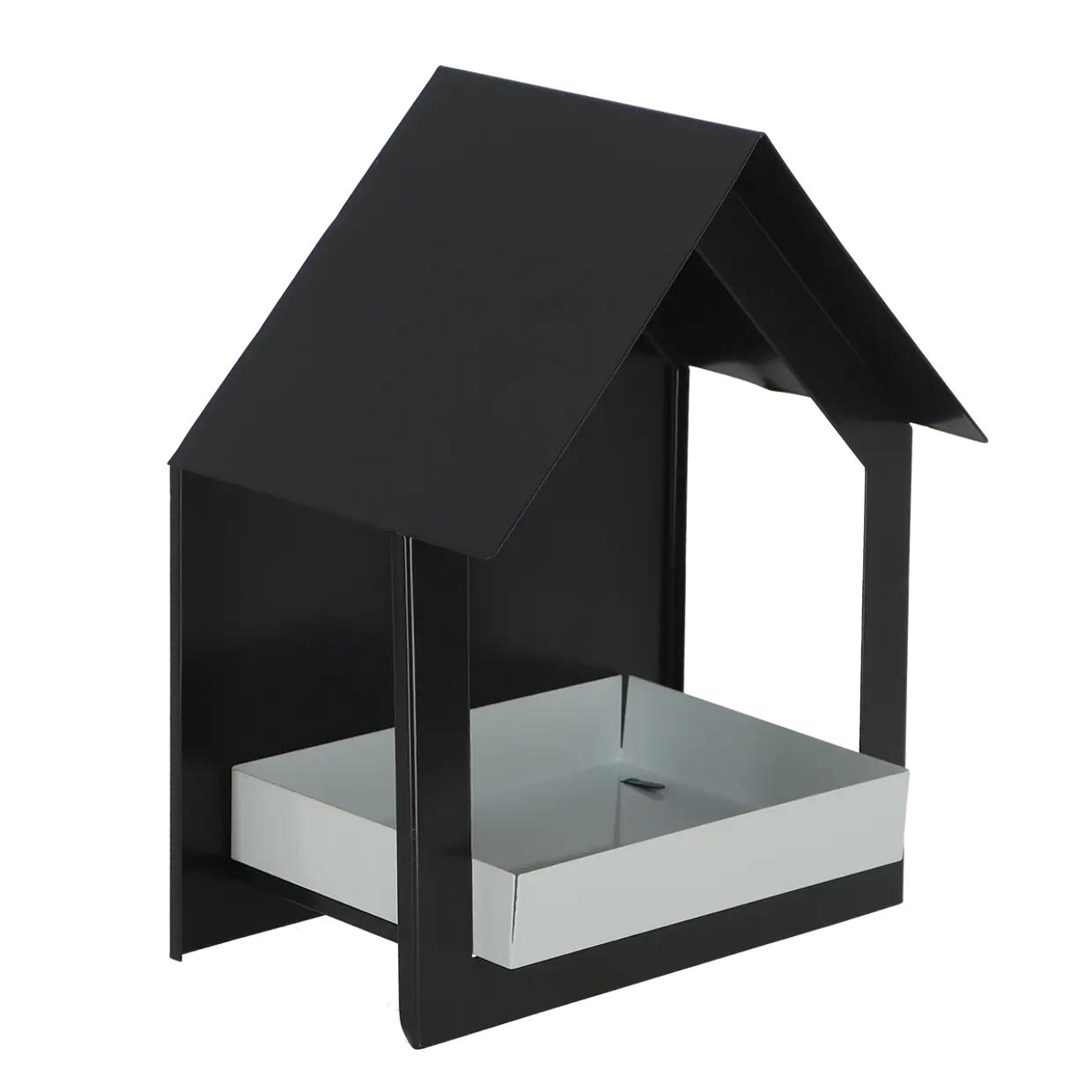 Esschert design - Wit antraciete muurvoedertafel