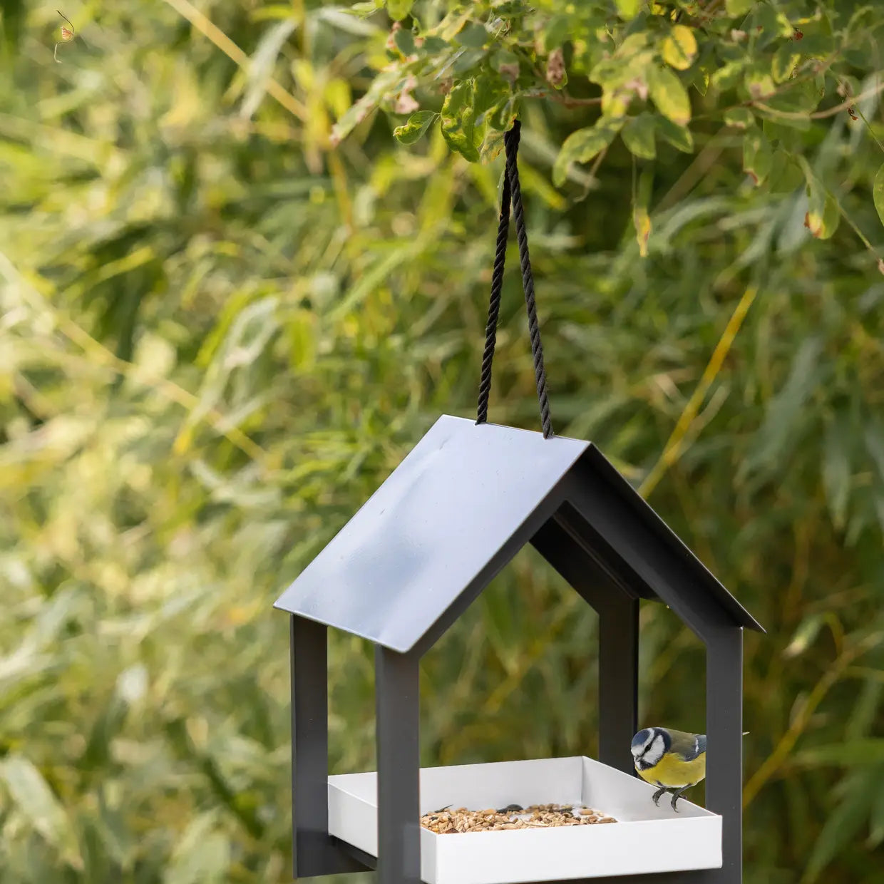 Esschert Design - Hangende Voedertafel antraciet en wit
