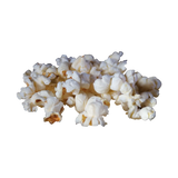 Popcorn in een witte hoop