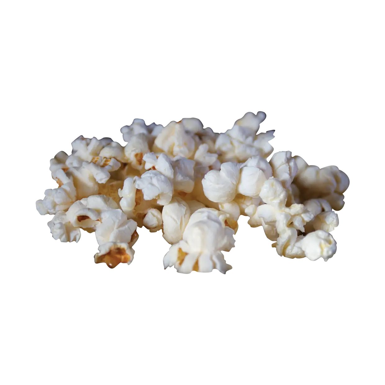 Popcorn in een witte hoop