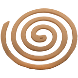 Citronella-spiraal in bruinbruine ring, uitgestald los product