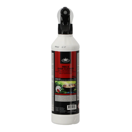 Reiniger voor barbecue en oven: witte spuitfles met zwarte verstuiver, 500 ml