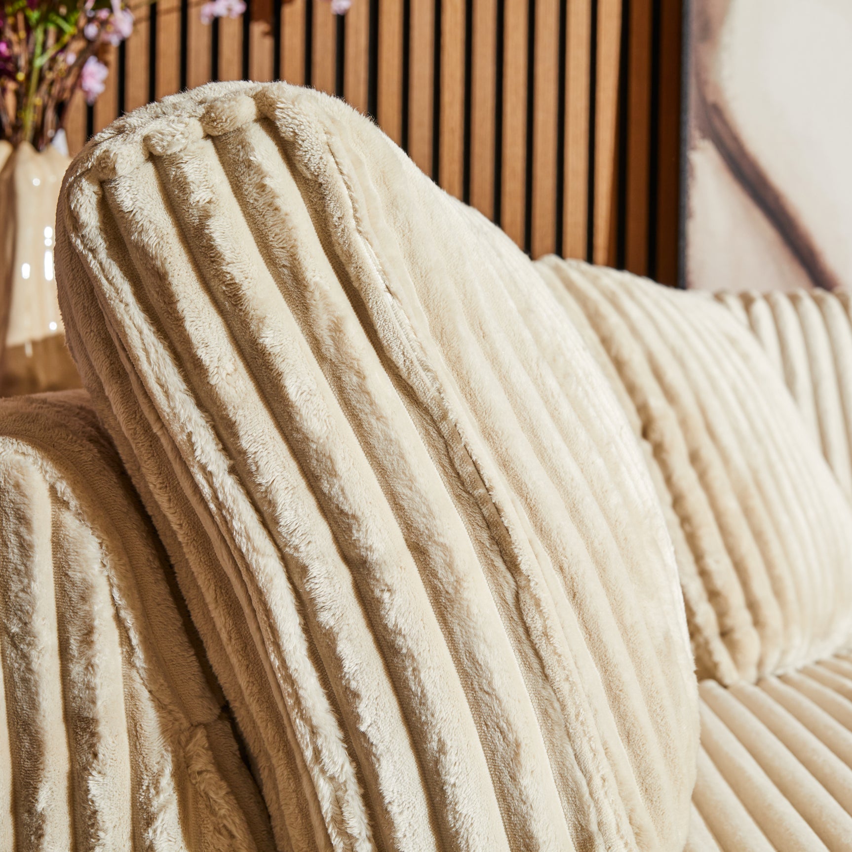 MySofa Teddy | 2,5-zits + divan rechts | beige
