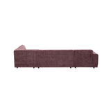 MySofa Ruby U-bank Paars Lounge L + 2,5 + Ottomane Rechts