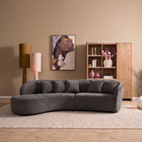 MySofa Novi Hoekbank Grijs Lounge L + 3-zits