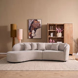 MySofa Novi hoekbank lichtgrijs lounge L + 3-zits