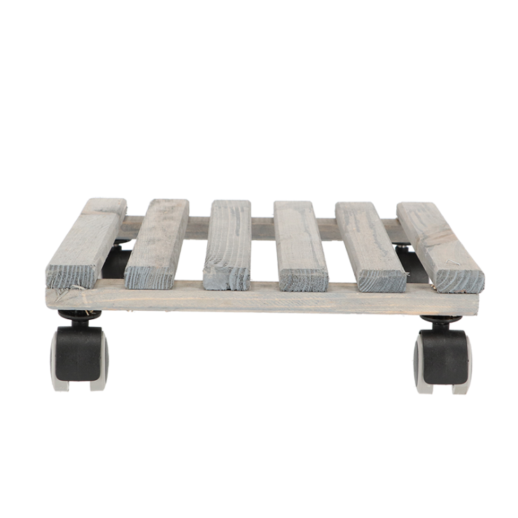 Trolley grijs vierkant indoor L - Esschert Design
