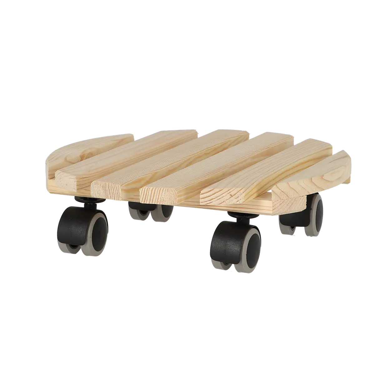 Plantentrolley naturel rond indoor L - Esschert Design