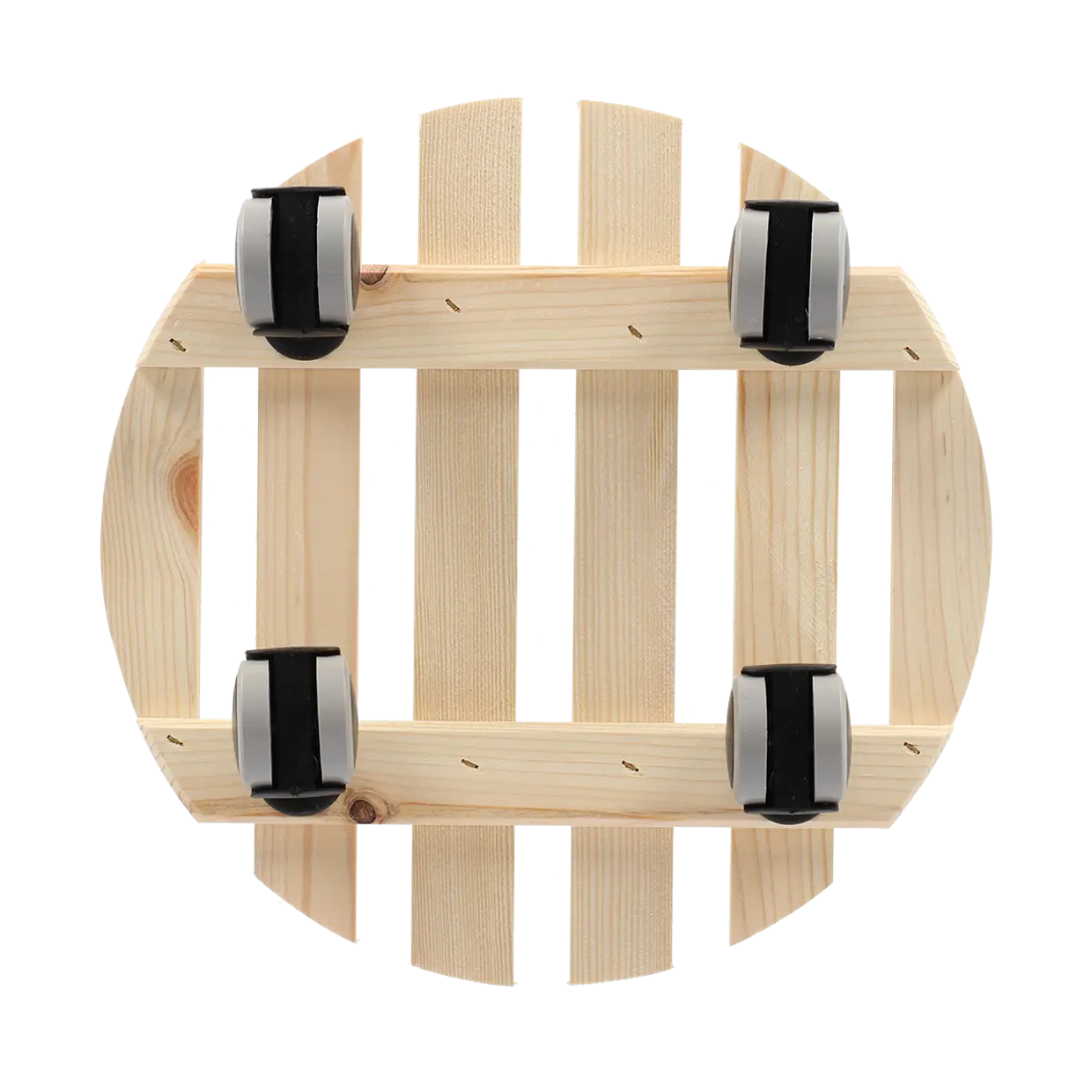 Plantentrolley naturel rond indoor L - Esschert Design