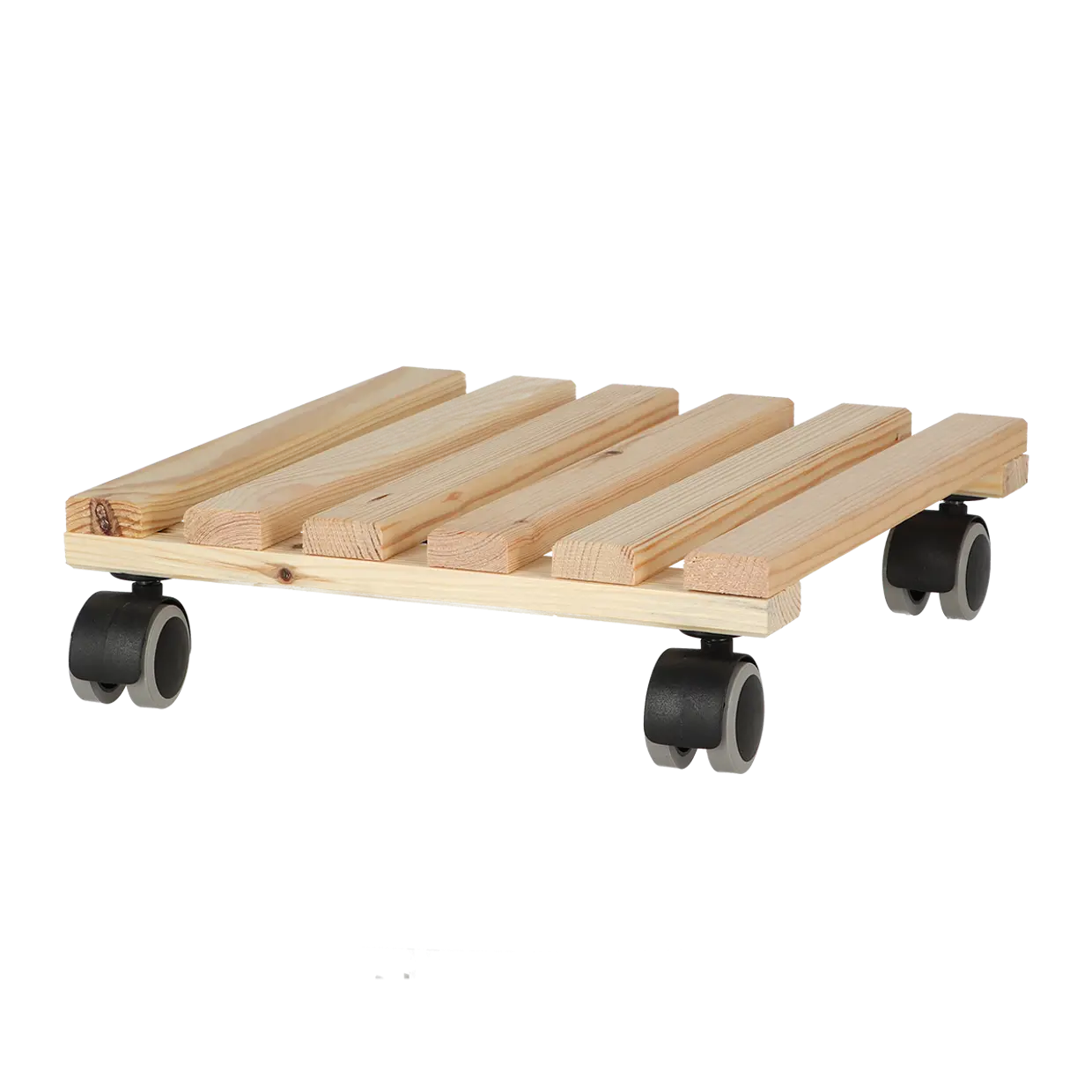Plantentrolley naturel vierkant indoor L - Esschert Design