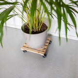 Plantentrolley naturel vierkant indoor L - Esschert Design