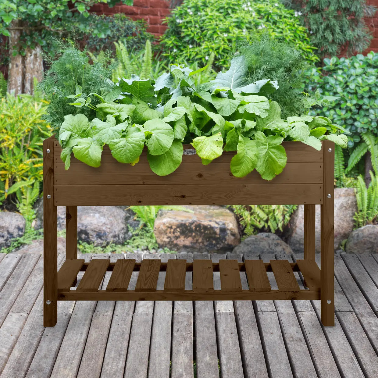 Esschert design - Bruin houten kweektafel L