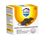 Ultrasone muizen- en rattenverjager verpakking met HOME DEFENSE® logo