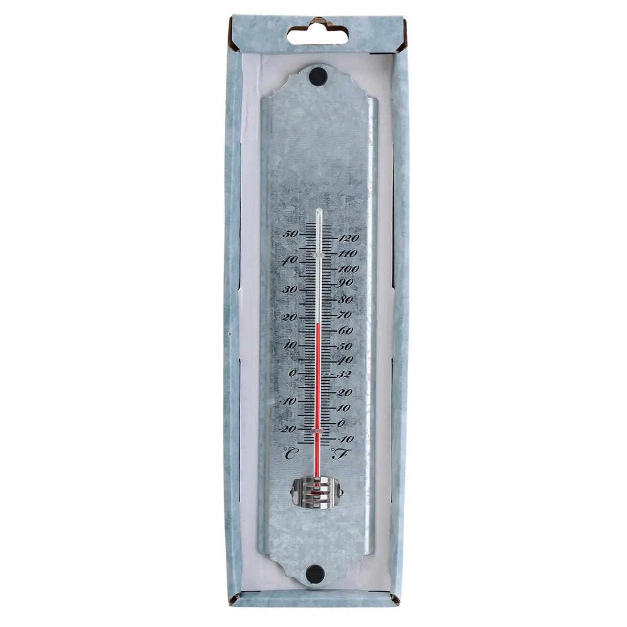 Esschert design - Oud zink thermometer S