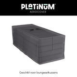 Platinum Aerocover kussentas, grijze beschermhoes met twee openingen bovenop