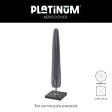 Parasolhoes in donkergrijs voor centre pole parasols, met maat Ø400 cm en 275x275 cm