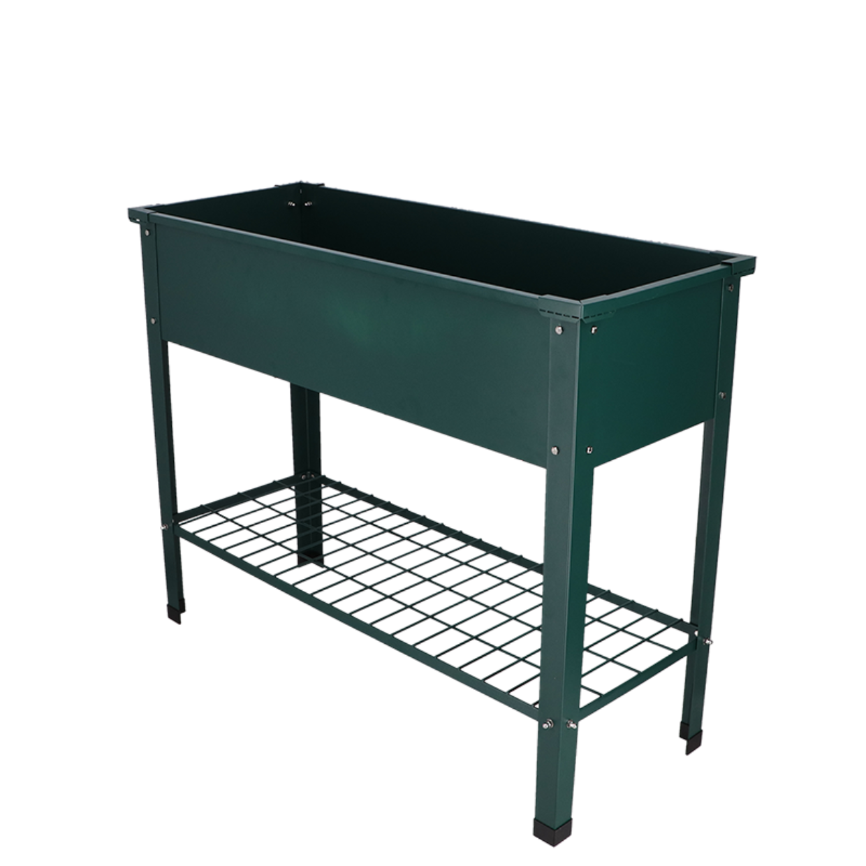Esschert design - Verhoogde kweekbak metaal groen. L