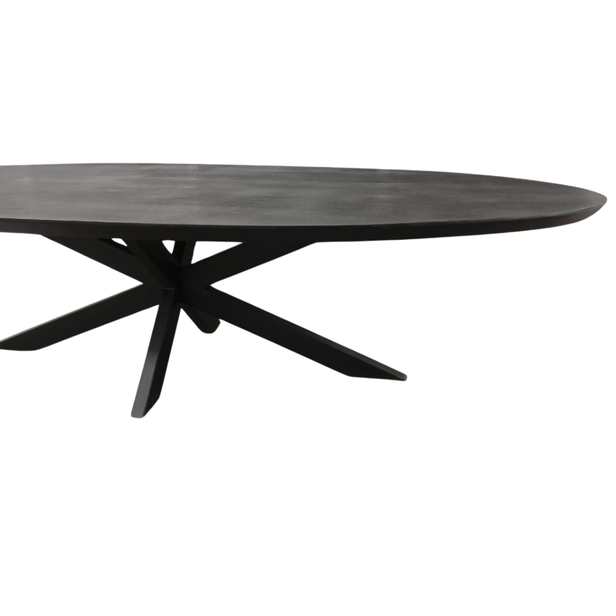 Eettafel Brandy Zwart | 180 cm | Ovaal