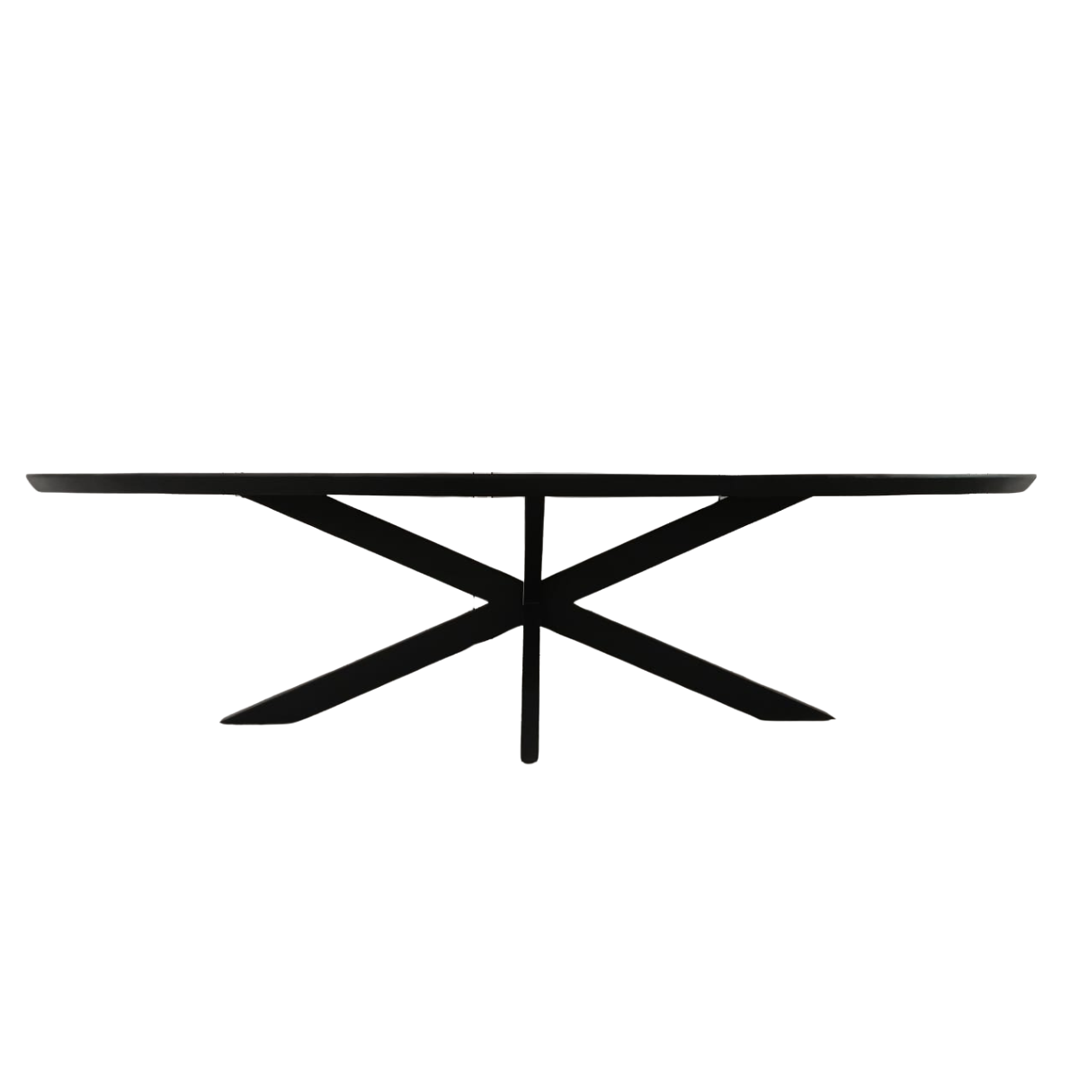 Eettafel Brandy Zwart | 210 cm | Ovaal