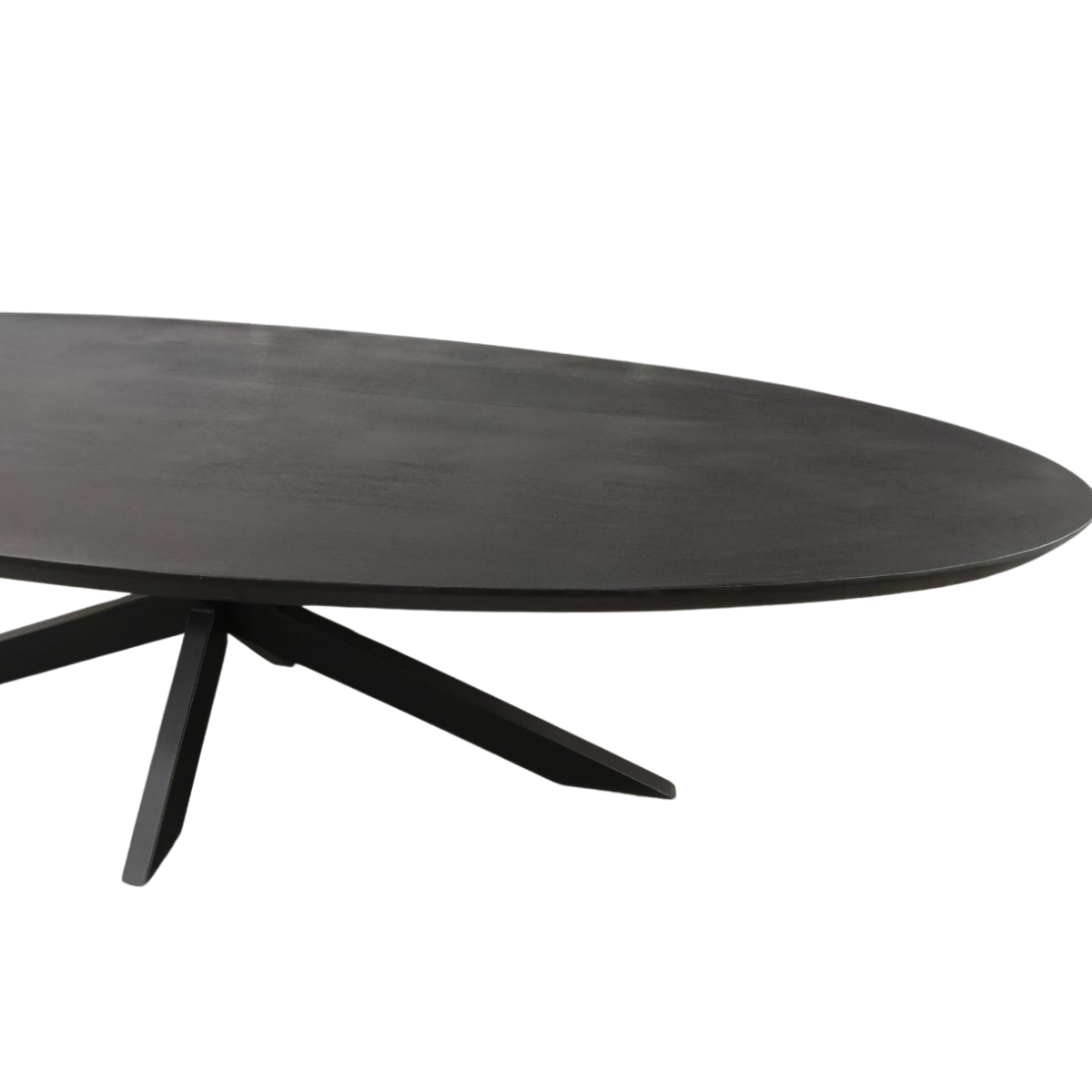 Eettafel Brandy Zwart | 240 cm | Ovaal