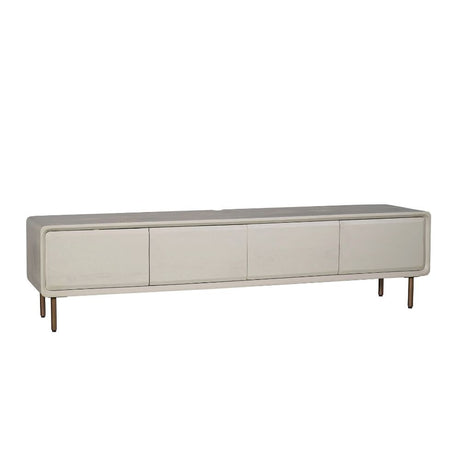 Zwevend tv-meubel Allure Zand Mangohout 200 cm