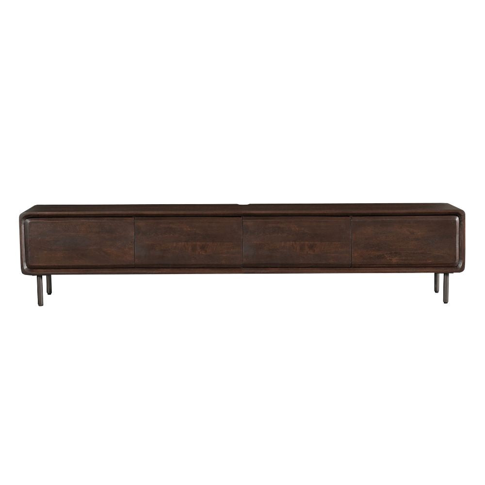 Zwevend tv meubel Allure Bruin Mangohout 200 cm