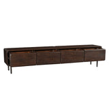 Zwevend tv meubel Allure Bruin Mangohout 200 cm