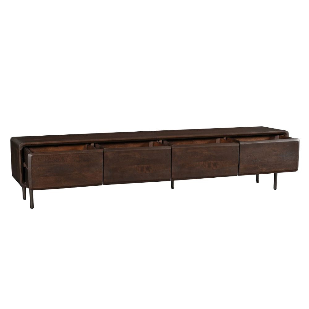 Zwevend tv meubel Allure Bruin Mangohout 240 cm