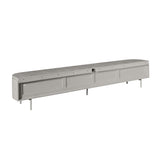 Tv-meubel Excellent taupe met frontpanelen en open vak, 240 cm