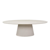 Ovale eettafel Solana Zand Mangohout 240 cm
